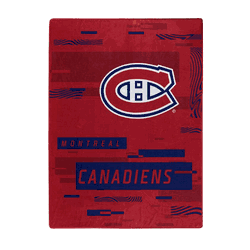 Montreal Canadiens Digitize Raschel Plush Throw Blanket