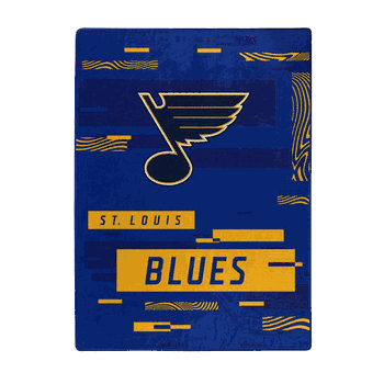 St. Louis Blues Digitize Raschel Plush Throw Blanket