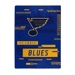 St. Louis Blues Digitize Raschel Plush Throw Blanket