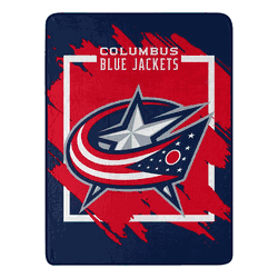 NHL Dimensional Columbus Blue Jackets Micro Raschel Throw
