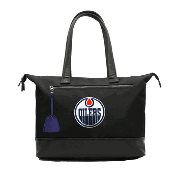 NHL Edmonton Oilers Laptop Tote Bag with Colored Zipper Pull Accessory