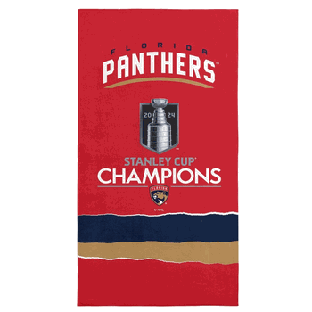 NHL Florida Panthers Comp Time Beach Towel 30 x 60 inches