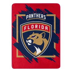 NHL Florida Panthers Dimensional Micro Raschel Throw Blanket 46x60 Inches