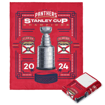 NHL Florida Panthers Dynamic Silk Touch Throw Blanket 50 x 60 inches