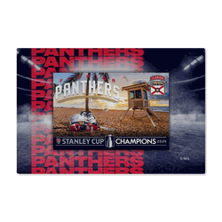 NHL Florida Panthers Repeater Washable Rug 20 x 32 inches