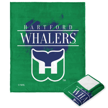 NHL Hartford Whalers Vintage Silk Touch Throw Blanket 50x60 Inches