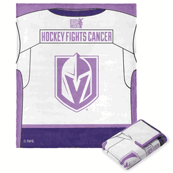 NHL Hockey Fights Cancer Jersey Vegas Golden Knights Silk Touch Throw