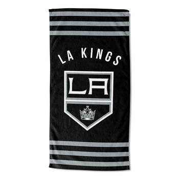NHL Los Angeles Kings Stripes Beach Towel 30x60 Inches
