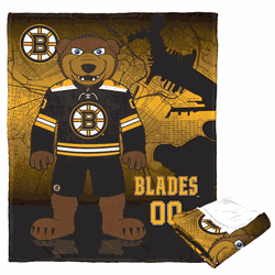 NHL Mascot Love Boston Bruins Silk Touch Throw