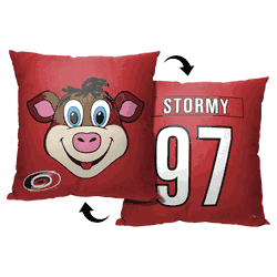 NHL Mascot Love Carolina Hurricanes Printed Throw Pillow