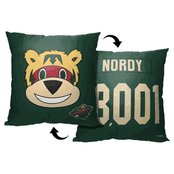 NHL Mascot Love Minnesota Wild Printed Throw Pillow