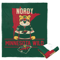 NHL Mascot Love Minnesota Wild Silk Touch Throw