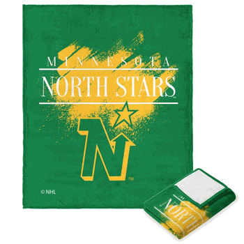 NHL Minnesota North Stars Vintage Silk Touch Throw Blanket 50x60 Inches