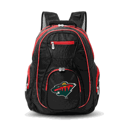 NHL Minnesota Wild 19" Premium Laptop Backpack with Colored Trim