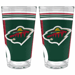 NHL Minnesota Wild 2pc Pint Glass Set