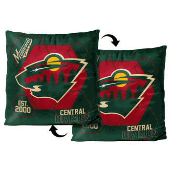 NHL Minnesota Wild Connector Velvet Reverse Pillow