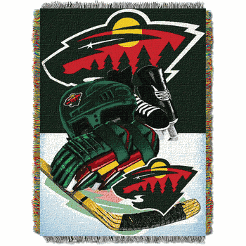 NHL Minnesota Wild Home Ice Advantage Tapestry Throw