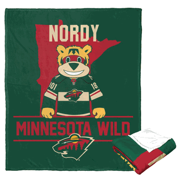 NHL Minnesota Wild Mascot Love Silk Touch Throw Blanket 50x60 Inches