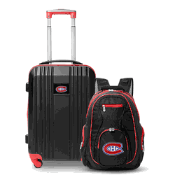 NHL Montreal Canadians Premium 2-Piece Backpack & Carry-On Set
