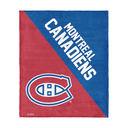 NHL Montreal Canadiens Halftone Silk Touch Throw Blanket 46x60 inches