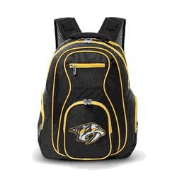 NHL Nashville Predators 19" Premium Laptop Backpack with Colored Trim