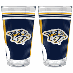 NHL Nashville Predators 2pc Pint Glass Set