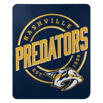 NHL Nashville Predators Campaign Fleece Throw Blanket 50x60 Inches