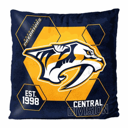 NHL Nashville Predators Connector Double Sided Velvet Pillow 16 x 16 Inches