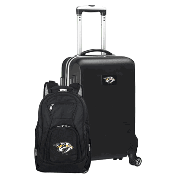 NHL Nashville Predators Deluxe 2-Piece Backpack & Carry-On Set