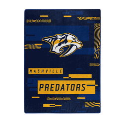 NHL Nashville Predators Digitize Raschel Throw Blanket 60x80Inches