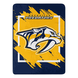 NHL Nashville Predators Dimensional Micro Raschel Throw Blanket 46x60 Inches