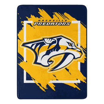 NHL Nashville Predators Dimensional Micro Raschel Throw Blanket 46x60 Inches