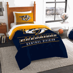 NHL Nashville Predators Draft Comforter and Sham Set Twin