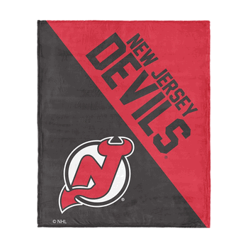 NHL New Jersey Devils Halftone Silk Touch Throw Blanket 46x60 inches
