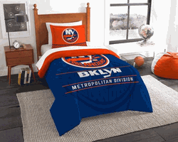 NHL New York Islanders Draft Comforter and Sham Set Twin