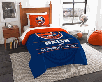 NHL New York Islanders Draft Comforter and Sham Set Twin
