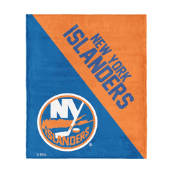 NHL New York Islanders Halftone Silk Touch Throw Blanket 46x60 inches