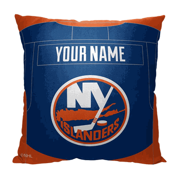 NHL New York Islanders Jersey Personalized Throw Pillow 18x18 Inches