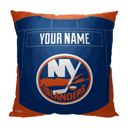 NHL New York Islanders Jersey Personalized Throw Pillow 18x18 Inches