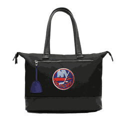 NHL New York Islanders Laptop Tote Bag with Colored Zipper Pull Accessory
