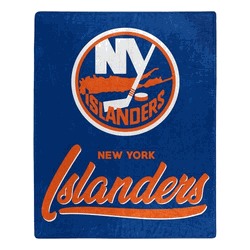 NHL New York Islanders Signature Raschel Throw Blanket 50x60 Inches