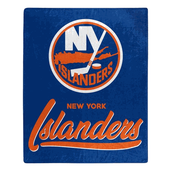 NHL New York Islanders Signature Raschel Throw Blanket 50x60 Inches