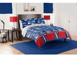 NHL New York New York Rangers Rotary Full Bed In a Bag Set