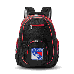 NHL New York Rangers 19" Premium Laptop Backpack with Colored Trim