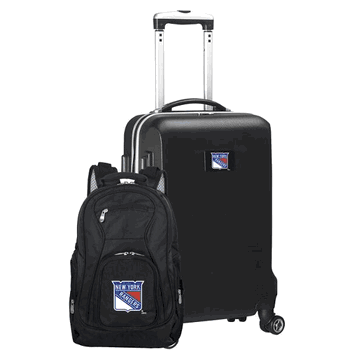 NHL New York Rangers Deluxe 2-Piece Backpack & Carry-On Set