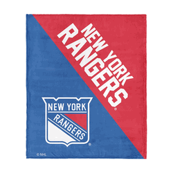 NHL New York Rangers Halftone Silk Touch Throw Blanket 46x60 inches