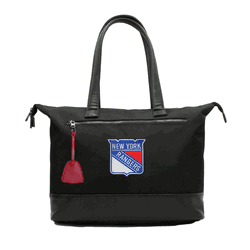 NHL New York Rangers Laptop Tote Bag with Colored Zipper Pull Accessory
