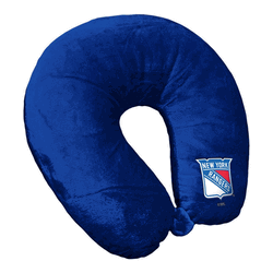 NHL New York Rangers Logo Royal Neck Pillow