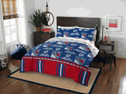 NHL New York Rangers Rotary Bed in a Bag Set Queen