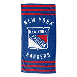 NHL New York Rangers Stripes Beach Towel